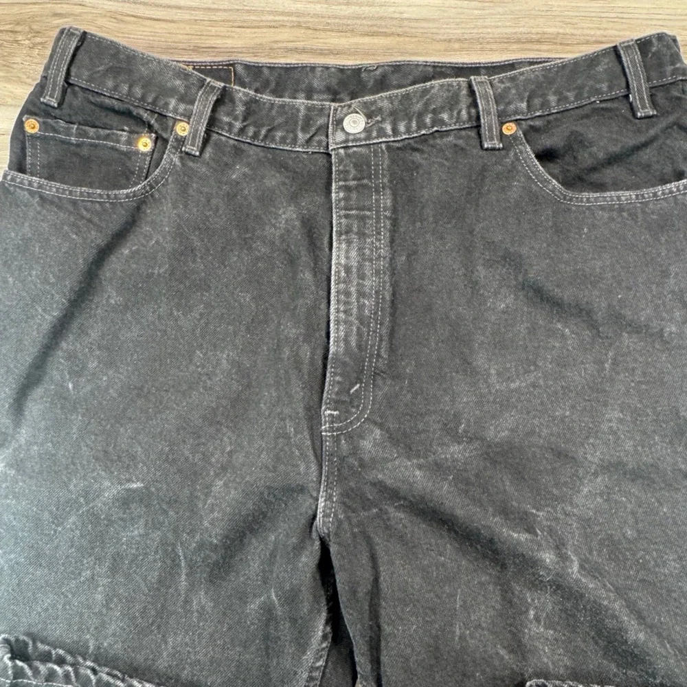 Vintage Levi's‎ 550 Black Faded Jeans 42x32 Relaxed Fit Tapered Leg Y2K 2001